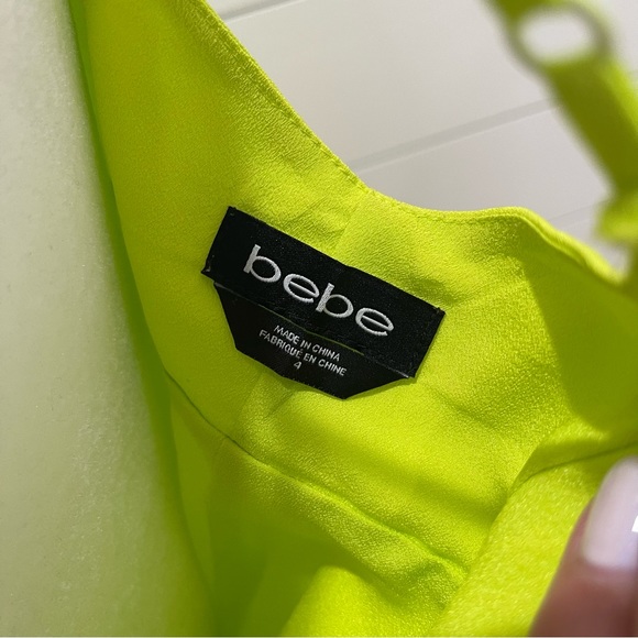 Bebe Mini Dress Chartreuse - Picture 7 of 7